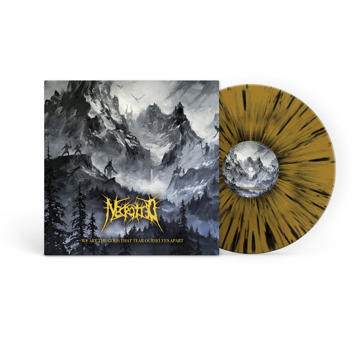 Necrotted - We Are The Gods That Tear Ourselves Apart (Gold Splatter) - Vinyl