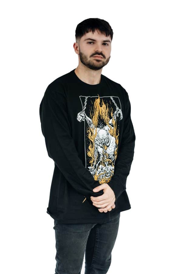 Necrotted, Chains, Longsleeve, Black, Male