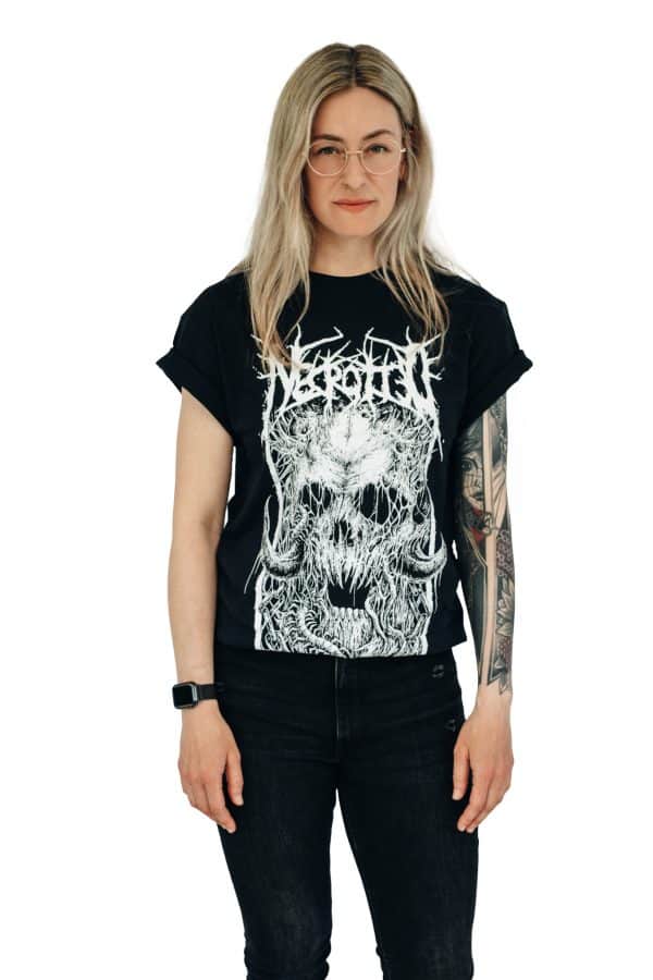 Necrotted, Face of Death, T-Shirt, Black, Female